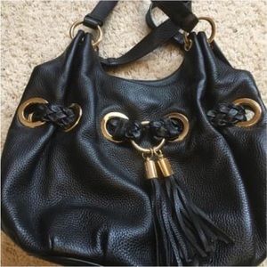 Michael Kors black leather bag